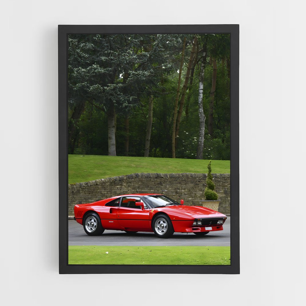 Poster Vitesse Rouges – affiche Ferrari (vue 2)